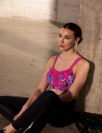 Panache Wired Sports Bra Abstract Orchid