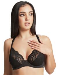Cleo by Panache Addison Non Padded Plunge Underwire Bra  (10616),28H,Paradise Pink 