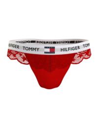 Tommy Hilfiger Tommy 85 Star Curve Lace Thong Primary Red