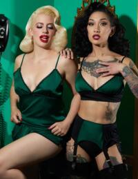 Playful Promises X KMD Diana French Knicker Green