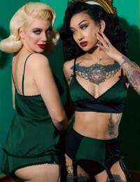 Playful Promises X KMD Diana French Knicker Green