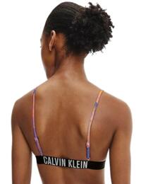 Calvin Klein Intense Power Bralette Bikini Top Tropical Leaf 