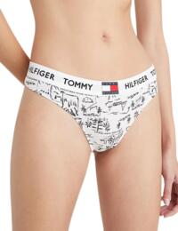 Tommy Hilfiger Tommy 85 Thong Greetings White 