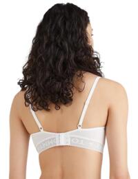 Tommy Hilfiger Logo Lace Spacer Cup Triangle Bra White 