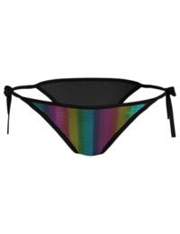 Calvin Klein Pride Side Tie Bikini Brief Rainbow Gradient Black 