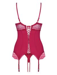 Obsessive Rosalyne Corset And Thong Red
