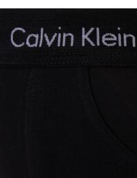Calvin Klein Mens Cotton Stretch 3 Pack Hip Brief Black W. Black WB 