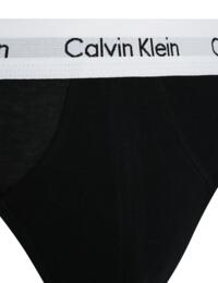 Calvin Klein Mens Cotton Stretch 3 Pack Hip Brief Black 