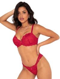 Pour Moi Amour Padded Underwired Bra Red/Cherry 