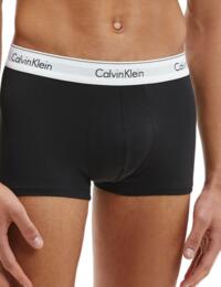 Calvin Klein Mens Modern Cotton Trunk Briefs 2 Pack Black
