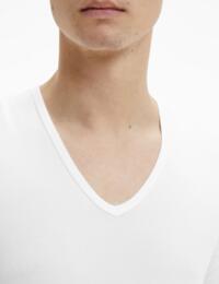 Calvin Klein Modern Cotton V Neck T-Shirts 2 Pack White