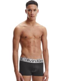 Calvin Klein Mens Steel Micro Low Rise Trunks 3 Pack Black
