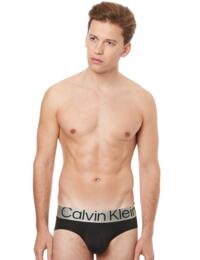 Calvin Klein Mens Steel Micro Hip Brief 3 Pack Black