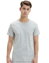 Calvin Klein Mens Cotton Classics Crew Neck T-Shirt 3 Pack Black/White/Grey Heather 