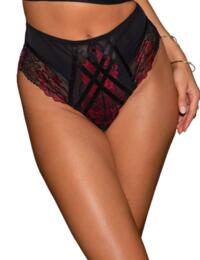 Pour Moi After Hours High Waist Brief Red/Black 