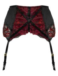 Pour Moi After Hours Deep Suspender Red/Black 