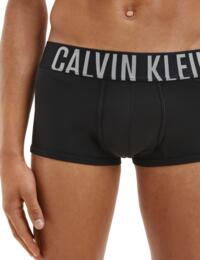 Calvin Klein Mens Intense Power Trunks 2 Pack Black/Grey Sky