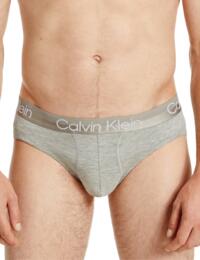 Calvin Klein Mens Essential Calvin Hip Briefs 3 Pack White/Black/Grey Heather