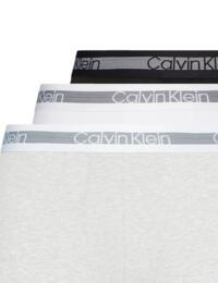  Calvin Klein Mens Cooling Trunks 3 Pack Grey Heather/Black/White