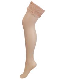 Pour Moi Adore Lace Top Denier Hold Up Stockings Neutral