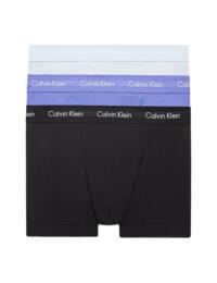 Calvin Klein Mens Cotton Stretch Trunk 3 Pack Zero Below/Dark Lavender/Black