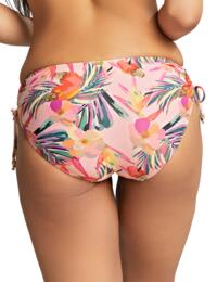 Panache Paradise Drawside Midi Bikini Brief Pink tropical