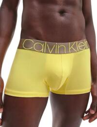 Calvin Klein Mens Icon Low Rise Trunks Mesquite Lime