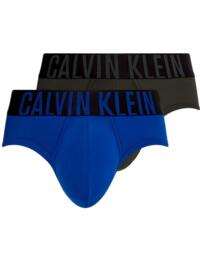 Calvin Klein Mens Intense Power Hip Brief 2 Pack Providence Blue/New Slate