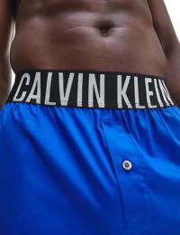 Calvin Klein Mens Intense Power Boxer Slim 2 Pack New Slate/ Providence Blue