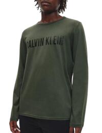 Calvin Klein Intense Power Long Sleeved Crew Neck New Slate