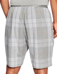 Calvin Klein Relaxed Fit Sleep Shorts Graphic Plaid/Grey Heather