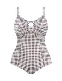 Elomi Checkmate Moulded Swimsuit Grey Marl