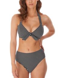 Freya Beach Hut Halter Bikini Top Black