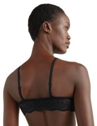 Tommy Hilfiger TH Ultra Soft Lace Unlined Triangle Bralette Black