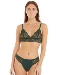 Tommy Hilfiger TH Ultra Soft Lace Unlined Triangle Bralette Hunter
