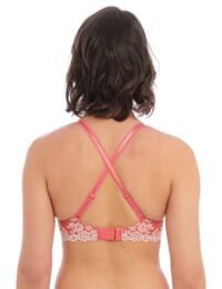 Wacoal Embrace Lace Plunge Underwired Bra Faded Rose/White Sand