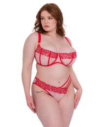 Scantilly Tantric Balcony Bra Pink/Red