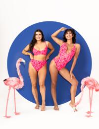 Curvy Kate Retro Wave Non-Wired Swimsuit Print Mix