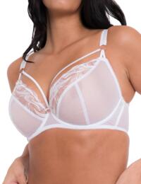Scantilly by Curvy Kate Fascinate Plunge Bra White