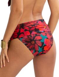 Pour Moi Orchid Luxe Foldover Bikini Brief Red/Teal 