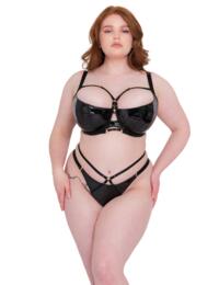 Scantilly by Curvy Kate Fatale Thong Black