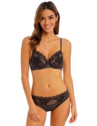 Wacoal Lace Perfection Plunge Bra Charcoal