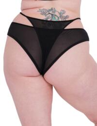 Scantilly by Curvy Kate Peep Show Brazilian Brief Black