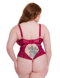 Scantilly by Curvy Kate Senses Plunge Body Cherry