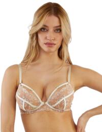 Cassia Ivory Floral Embroidery High Waisted Thong – Playful Promises USA