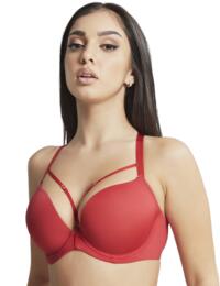 Cleo by Panache Faith Amour Moulded Plunge Bra Scarlett 