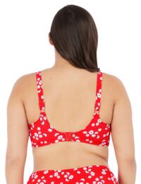 Elomi Plain Sailing Sweetheart Bikini Top Red Floral