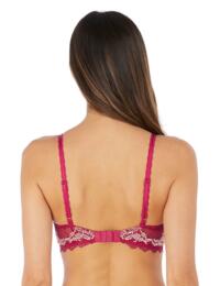 Wacoal Lace Perfection Underwired Plunge Bra Cerise