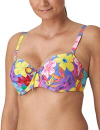 Prima Donna Swim Sazan Padded Balcony Bikini Top Blue Bloom