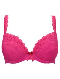 Pour Moi Rebel Padded Plunge Bra Hot Pink